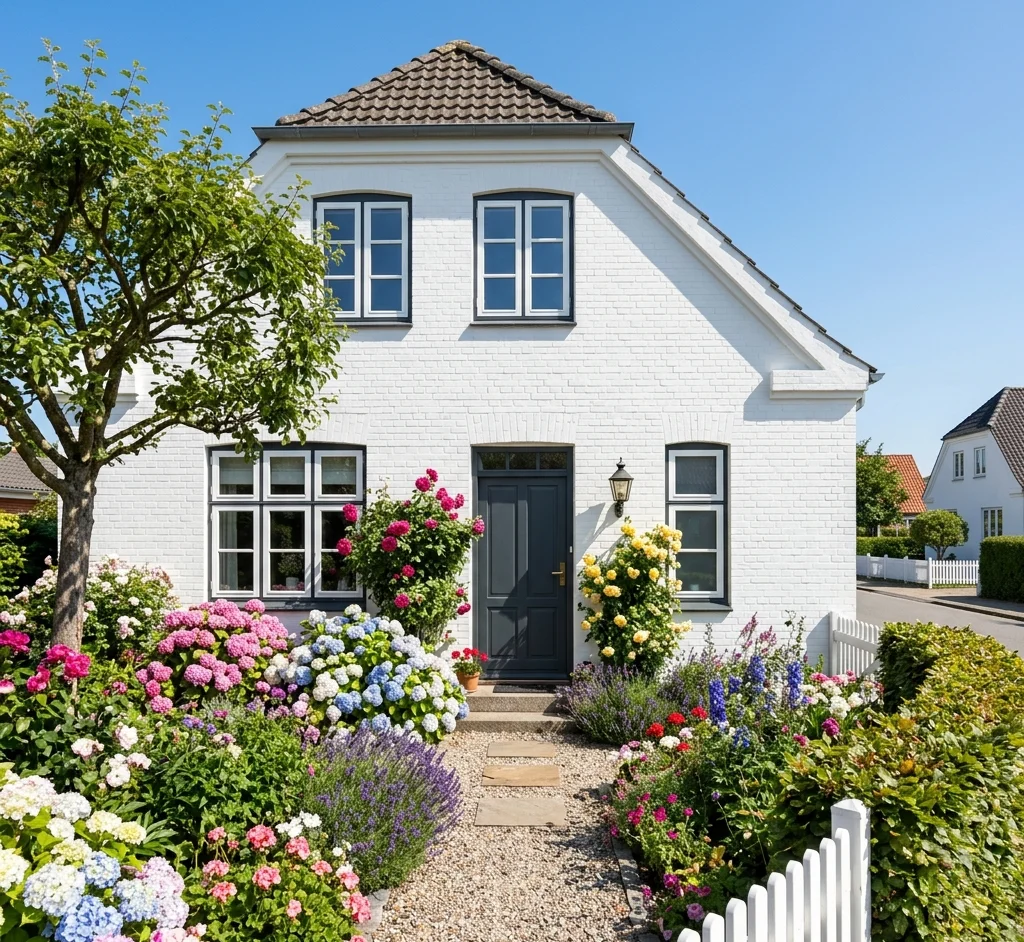 Færdig renoveret facade